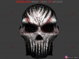 lejyon joey maskesi - g&uuml;n ışığında &ouml;l&uuml; - korku maskesi 3d baskı modeli 3D Baskı Modeli