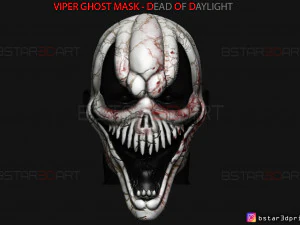 engerek hayalet y&uuml;z maskesi - g&uuml;n ışığında &ouml;l&uuml; - korku maskesi 3d baskı modeli 3D Baskı Modeli