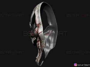 viper ghost face mask - dead by daylight - the horror mask 3d print model 3D 프린트 모델