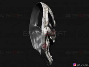 viper ghost face mask - dead by daylight - the horror mask 3d print model 3D 프린트 모델