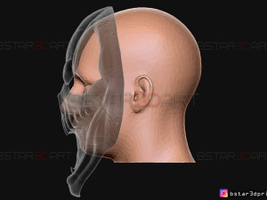 viper ghost face mask - dead by daylight - the horror mask 3d print model 3D 프린트 모델