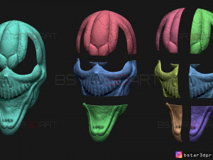viper ghost face mask - dead by daylight - the horror mask 3d print model 3D 프린트 모델
