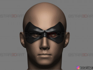 robin face mask - titans season 3 - dc comics cosplay 3d print model Modelo de Impressão 3D