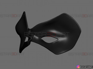 robin face mask - titans season 3 - dc comics cosplay 3d print model Modelo de Impressão 3D