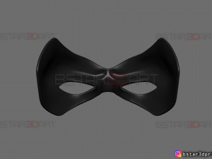 robin face mask - titans season 3 - dc comics cosplay 3d print model Modelo de Impressão 3D