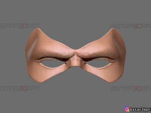 robin face mask - titans season 3 - dc comics cosplay 3d print model Modelo de Impressão 3D