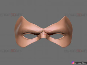 robin face mask - titans season 3 - dc comics cosplay 3d print model 3D Print Model