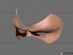 robin face mask - titans season 3 - dc comics cosplay 3d print model 3D Print Model