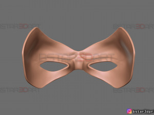 robin face mask - titans season 3 - dc comics cosplay 3d print model Modelo de Impressão 3D