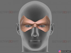 robin face mask - titans season 3 - dc comics cosplay 3d print model 3D Print Model
