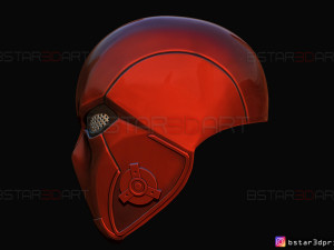 red hood mask damaged - titans season 3 - dc comics cosplay 3d print model 3D Baskı Modeli