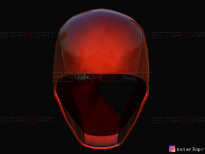 red hood mask damaged - titans season 3 - dc comics cosplay 3d print model 3D Baskı Modeli