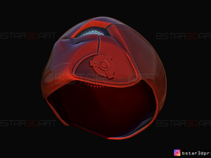 red hood mask damaged - titans season 3 - dc comics cosplay 3d print model 3D Baskı Modeli