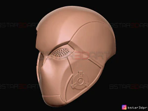 red hood mask damaged - titans season 3 - dc comics cosplay 3d print model 3D Print Model