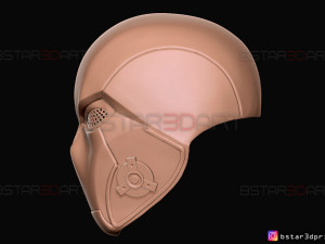 red hood mask damaged - titans season 3 - dc comics cosplay 3d print model 3D Baskı Modeli