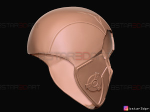 red hood mask damaged - titans season 3 - dc comics cosplay 3d print model 3D Baskı Modeli