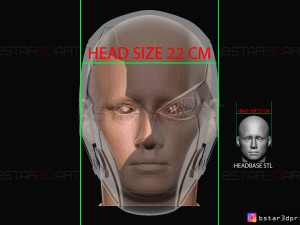 red hood mask damaged - titans season 3 - dc comics cosplay 3d print model 3D Baskı Modeli