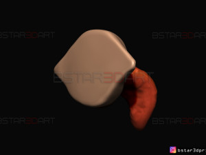 sukuna mouth - jujutsu kaisen cosplay - halloween cosplay hand 3d print model Model Cetak 3D