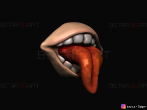 sukuna mouth - jujutsu kaisen cosplay - halloween cosplay hand 3d print model Model Cetak 3D