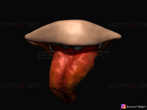 sukuna mouth - jujutsu kaisen cosplay - halloween cosplay hand 3d print model Model Cetak 3D