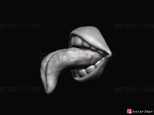 sukuna mouth - jujutsu kaisen cosplay - halloween cosplay hand 3d print model Model Cetak 3D