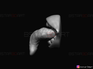 sukuna mouth - jujutsu kaisen cosplay - halloween cosplay hand 3d print model Model Cetak 3D