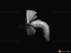 sukuna mouth - jujutsu kaisen cosplay - halloween cosplay hand 3d print model Model Cetak 3D