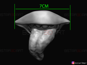 sukuna mouth - jujutsu kaisen cosplay - halloween cosplay hand 3d print model Model Cetak 3D