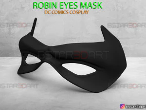 रॉबिन आइज़ मास्क - डीसी कॉमिक्स स्केल - हैलोवीन कॉसप्ले 3डी प्रिंट मॉडल 3D प्रिंट मॉडल