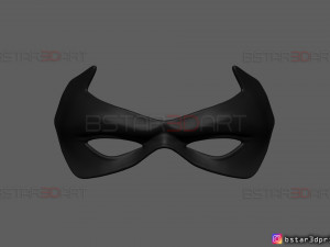 robin eyes mask - dc comics scale - halloween cosplay 3d print model 3D-printmodel