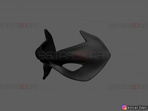 robin eyes mask - dc comics scale - halloween cosplay 3d print model 3D-printmodel