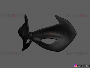 robin eyes mask - dc comics scale - halloween cosplay 3d print model 3D-printmodel