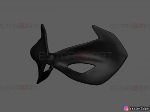robin eyes mask - dc comics scale - halloween cosplay 3d print model 3D Print Model