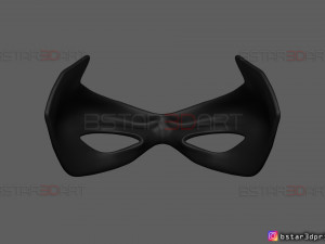 robin eyes mask - dc comics scale - halloween cosplay 3d print model 3D-printmodel