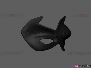 robin eyes mask - dc comics scale - halloween cosplay 3d print model 3D-printmodel