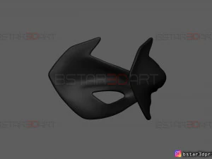 robin eyes mask - dc comics scale - halloween cosplay 3d print model 3D Print Model