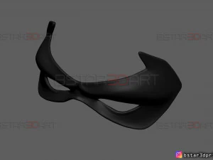 robin eyes mask - dc comics scale - halloween cosplay 3d print model 3D Print Model