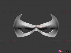 robin eyes mask - dc comics scale - halloween cosplay 3d print model 3D-printmodel