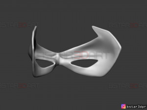 robin eyes mask - dc comics scale - halloween cosplay 3d print model 3D-printmodel