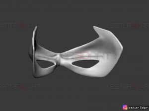 robin eyes mask - dc comics scale - halloween cosplay 3d print model 3D Print Model