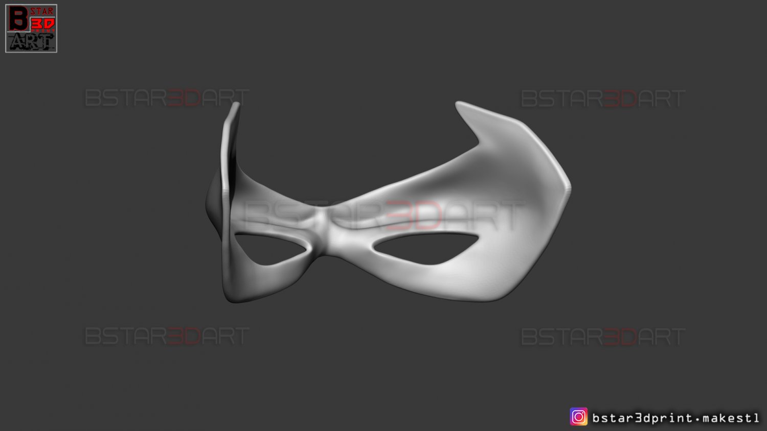 White Mask from Neon White Game - Fan Art 3D print model