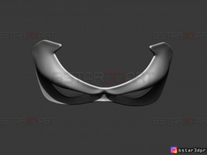 robin eyes mask - dc comics scale - halloween cosplay 3d print model 3D-printmodel