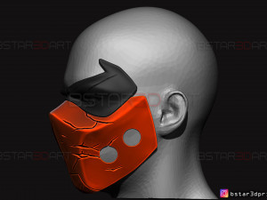 red hood mask damaged - dc comics mask 3d print model 3D प्रिंट मॉडल