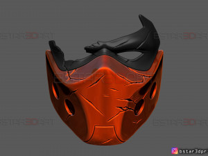 red hood mask damaged - dc comics mask 3d print model 3D प्रिंट मॉडल