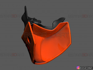 red hood mask damaged - dc comics mask 3d print model 3D प्रिंट मॉडल