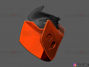 red hood mask damaged - dc comics mask 3d print model 3D प्रिंट मॉडल
