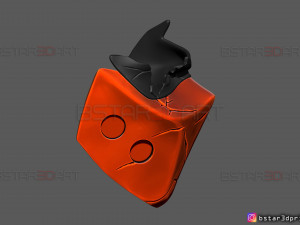 red hood mask damaged - dc comics mask 3d print model 3D प्रिंट मॉडल