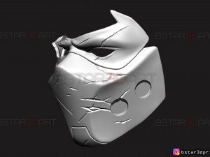 red hood mask damaged - dc comics mask 3d print model 3D प्रिंट मॉडल