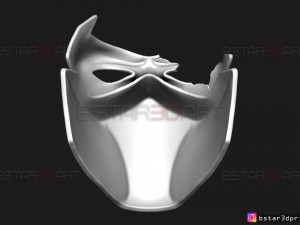red hood mask damaged - dc comics mask 3d print model 3D प्रिंट मॉडल