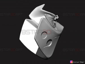 red hood mask damaged - dc comics mask 3d print model 3D प्रिंट मॉडल